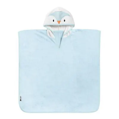 Halat de baie tip Poncho Tommee Tippee, (2-4 ani), Pinguinul Penny, Albastru