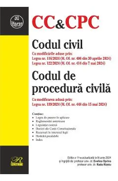 Codul civil. Codul de procedura civila Ed.11 Act.9 iunie 2024