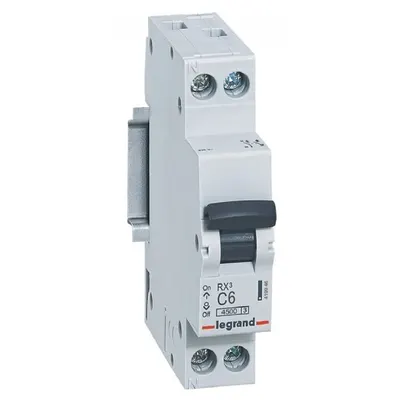 Siguranta automata 1P+N 6A 4.5kA curba C Legrand 419946
