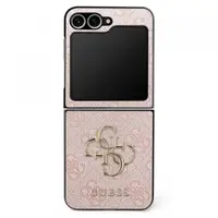 Husa pentru Samsung Galaxy Z Flip7 F766, Guess, 4G Metal Logo, Roz