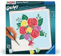 Set de pictură pe numere Ravensburger CreArt - Buchet de trandafiri