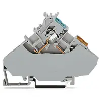 3-conductor sensor supply terminal block; with colored conductor entries; 2.5 mm²; CAGE CLAMP®; 2,50 mm²; gray