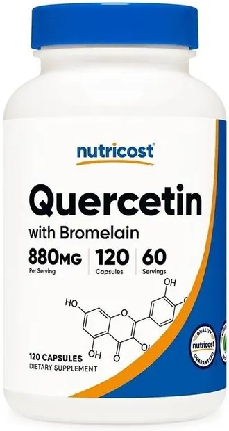 Quercetin with Bromelain, 120 capsule, Nutricost