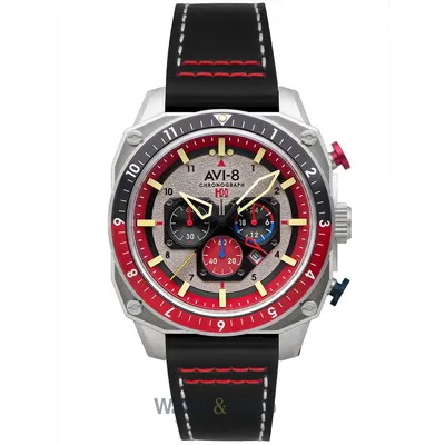 Ceas AVI-8 AVI-8 AV-4100-03 Mens Watch Hawker Hunter Dual Time Chronograph 43mm 5ATM
