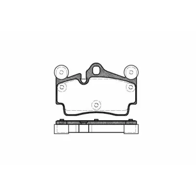 Set placute frana, frana disc REMSA 0996.00