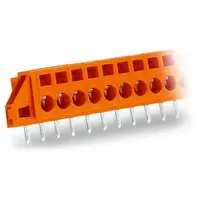 PCB terminal block; 2.5 mm²; Pin spacing 5.08 mm; 5-pole; CAGE CLAMP®; clamping collar; 2,50 mm²; orange