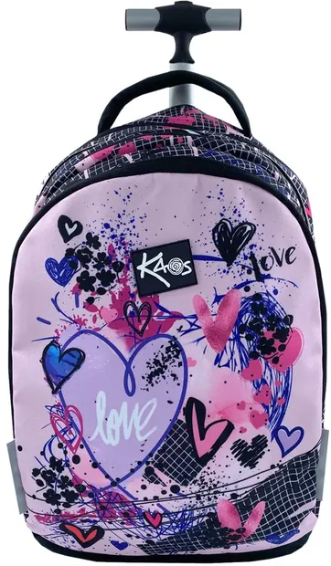 Rucsac pe roți Kaos 2 în 1 - Pink Love
