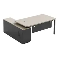 Birou managerial Valence cu corp lateral depozitare W1600×D800×H750 mm