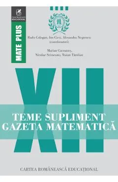 Gazeta Matematica - Clasa 12 - Teme supliment