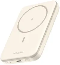 Baterie portabilă Ugreen - PB560 Mini Magnetic Wireless, 5000 mAh, alb