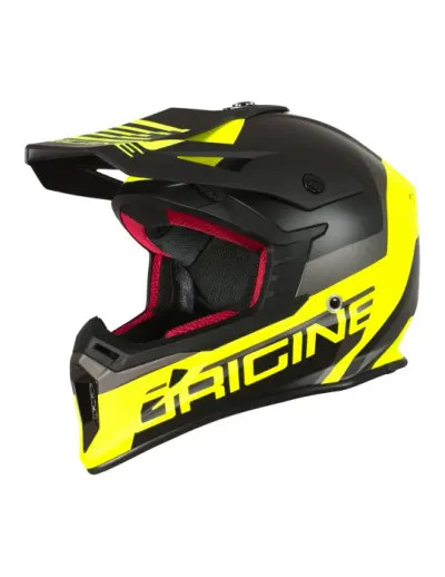 Casca motocross Origine Hero Mx, culoare negru galben fluo, marime XL
