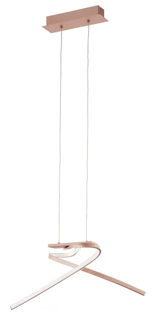 LED Pendul Eglo - Palozza, 19W, 2600lm, 3000K, L-705, aur trandafir