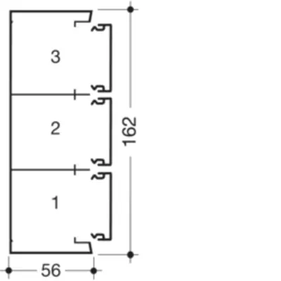 Canal cablu GBA50161, aluminiu RAL9010