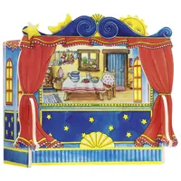 Teatru pentru marionete pentru degete, 28 x 20 x 25 cm