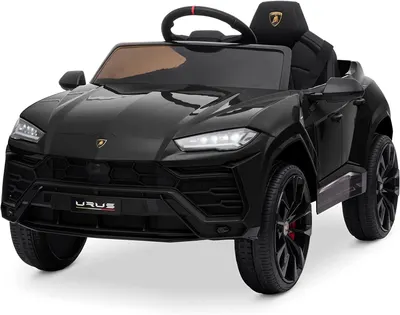 Masinuta electrica pentru copil 2-5 ani, Lamborghini Urus, 70W, 12V 7Ah, culoare Neagra