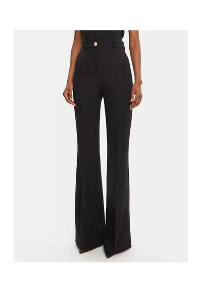 Pantaloni Dama - 305313799 - Lana - Negru - Negru