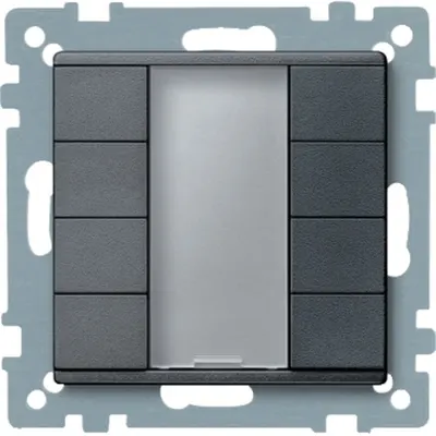 Buton KNX, 8 clapete, Antracit, Sistem M
