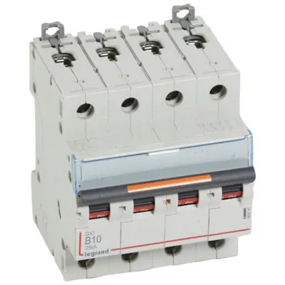 Disjunctor DX³-4P-400V~-10A-25kA-curba B - 4M