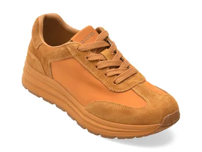 Pantofi sport GRYXX galbeni, 80108, din piele naturala