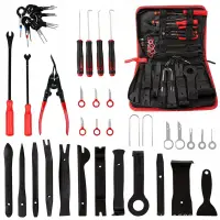 Set 43 piese demontare interior auto, NewEvo, Cu Husa Depozitare, Robust si durabil, Depozitare usoara, Rezistent la coroziune, Pentru usi, bord,