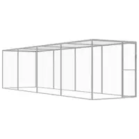 vidaXL Cușcă pentru pisici, 6x1,5x1,5 m, oțel galvanizat