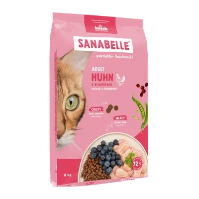 Hrana uscata pentru pisici Sanabelle Adult cu pui 8 kg