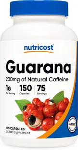 Guarana, 150 capsule, Nutricost