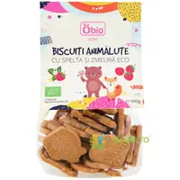 Biscuiti Animalute cu Spelta si Zmeura Ecologici/Bio 100g
