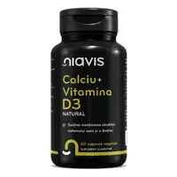 Calciu + Vitamina D3 Natural 60 cps, Niavis