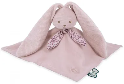 Păturică pentru bebeluși pentru alintat Kaloo - Iepuraș, 30 cm, roz