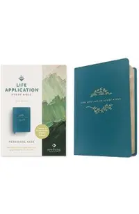 NLT Life Application Study Bible, Third Edition, Personal Size (Leatherlike, Teal Blue, Red Letter) -