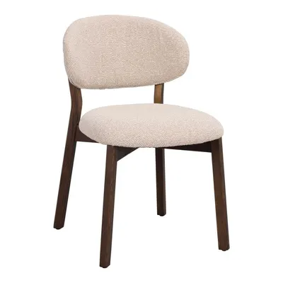 Scaun de dining crem/în culoare naturală închisă din lemn de stejar Patterson – Rowico
