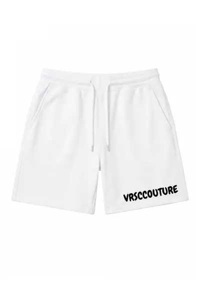 Pantaloni scurti cu imprimeu logo Nyxos Nova - Alb