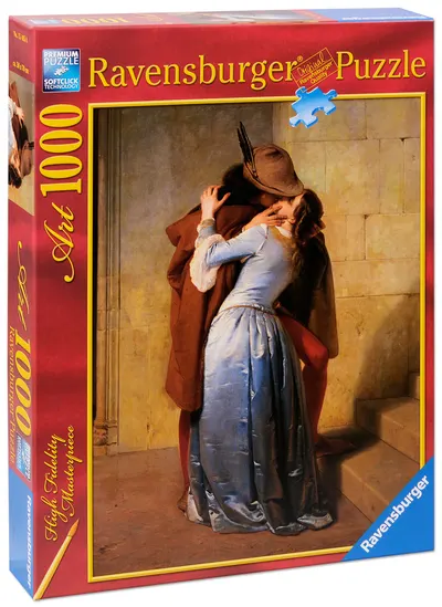 Puzzle Ravensburger de 1000 piese - Sarutul, Francesco Ayets