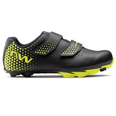 Spike 3 - pantofi ciclism MTB XC - negru galben fluo