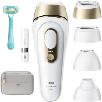 Braun IPL Silk·expert Pro 5 PL5412 dispozitiv inteligent IPL pentru îndepărtarea firelor de păr pentru corp, față, zona bikini și axile