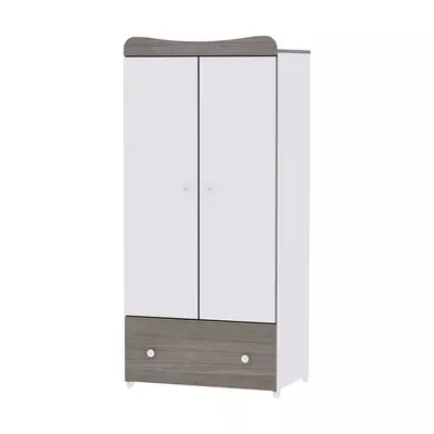 Dulap garderoba cu 2 usi Exclusive White Coffee 80x57x178 cm