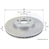 Disc frana COMLINE ADC01110V