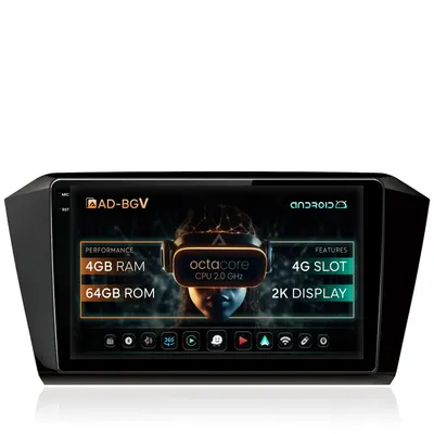 Navigatie Volkswagen Passat B8, Android, V-Octacore 4GB RAM + 64GB ROM, 10.36 Inch - AD-BGV10004+AD-BGRKIT037