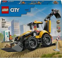 Constructor LEGO City - Excavator galben cu excavator (60480)
