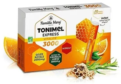 Formulă pentru tonus și energie, 10 fiole de băut, Famille Mary