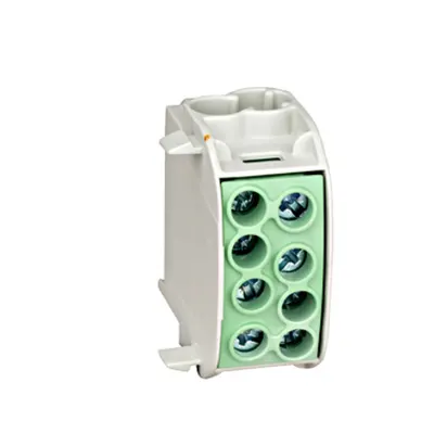 Clemă de derivaţie Cu-Al, 35mmp, 1p. izolată-galben/verde