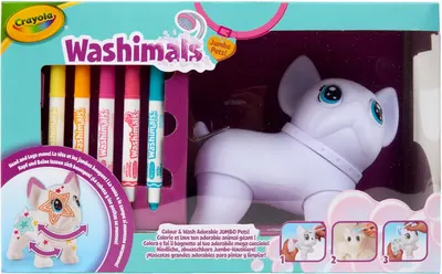Figurină de colorat Crayola Washimals - Big Wilbur