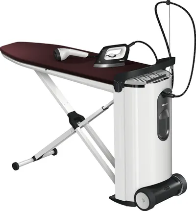Sistem de calcare cu abur Miele FashionMaster B 4847, 4 bari, 100 g/min, recipient 1.25 L, Antracit/Alb lotus