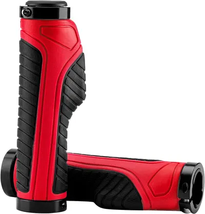 Mâner biciclete de oraș ergonomic, absorbție șocuri, roșu și negru