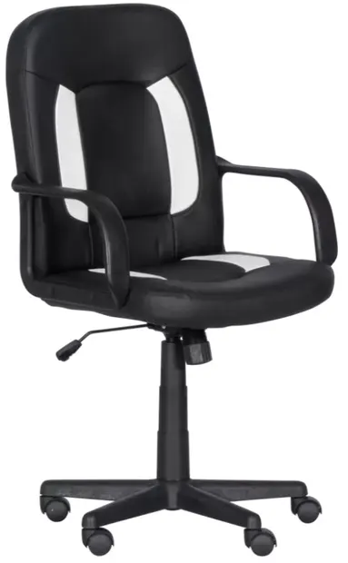 Scaun de gaming Carmen - 6516, negru/alb