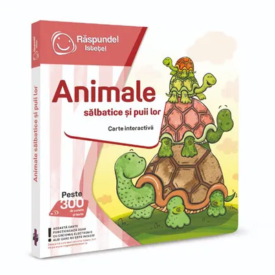 Carte interactiva, Raspundel Istetel, Animale salbatice si puii lor