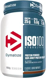 ISO 100, fudge brownie, 932 g, Dymatize