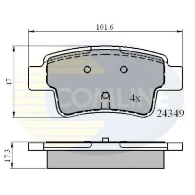 Set placute frana, frana disc COMLINE CBP01528