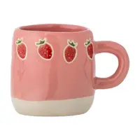 Cană pentru copii roz din gresie 110 ml Millie – Bloomingville Mini